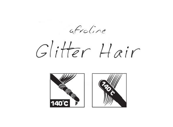 AFROline glitter szál logó